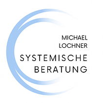 Das Logo von Michael Lochner, zwei offene Kreise und die Aufschrift: Michael Lochner, Systemische Beratung in Augsburg.
